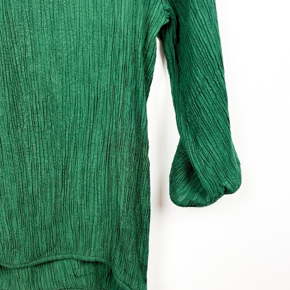 Ember Long Sleeve Deep Green Blouse - Picture 7 of 9